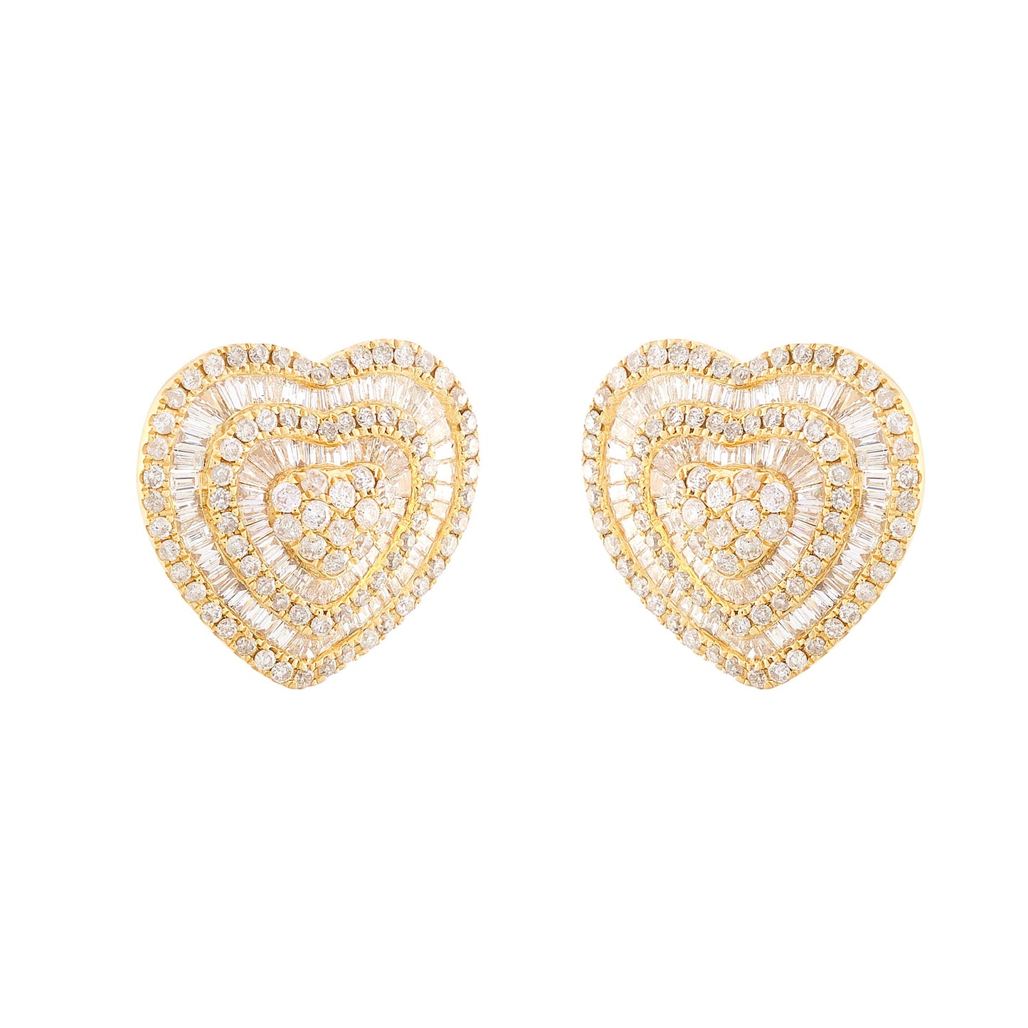 Vintage Heart-Shaped Earrings