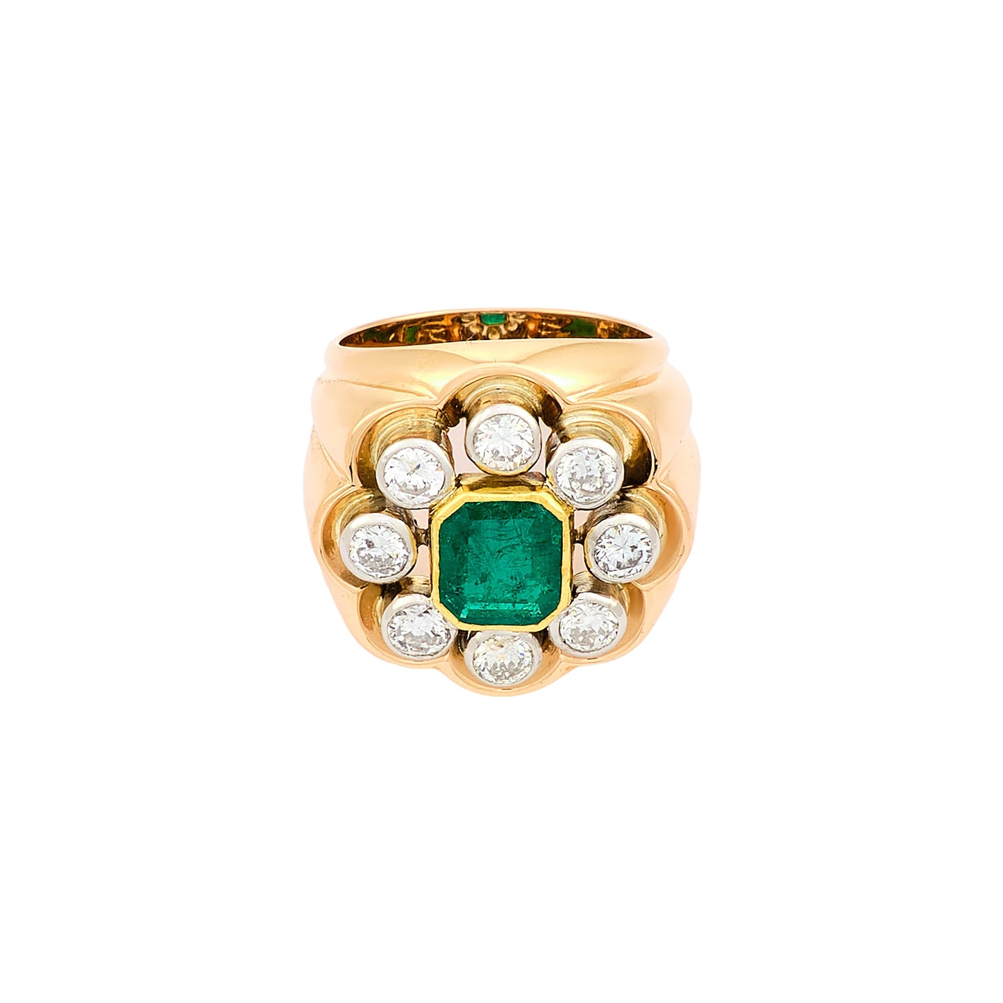 Vintage French Emerald Ring