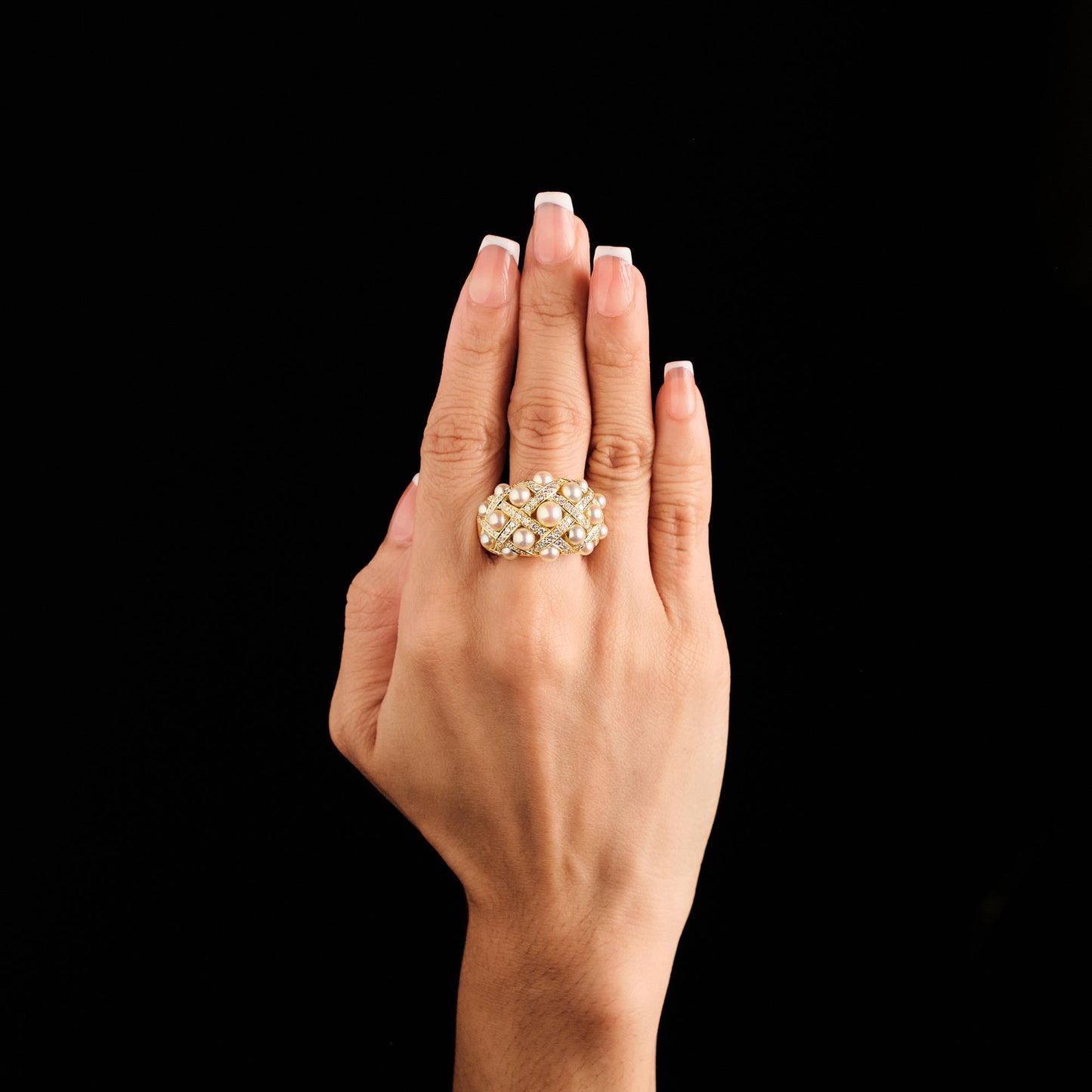 Chanel ‘Matelassée’ Baroque Ring