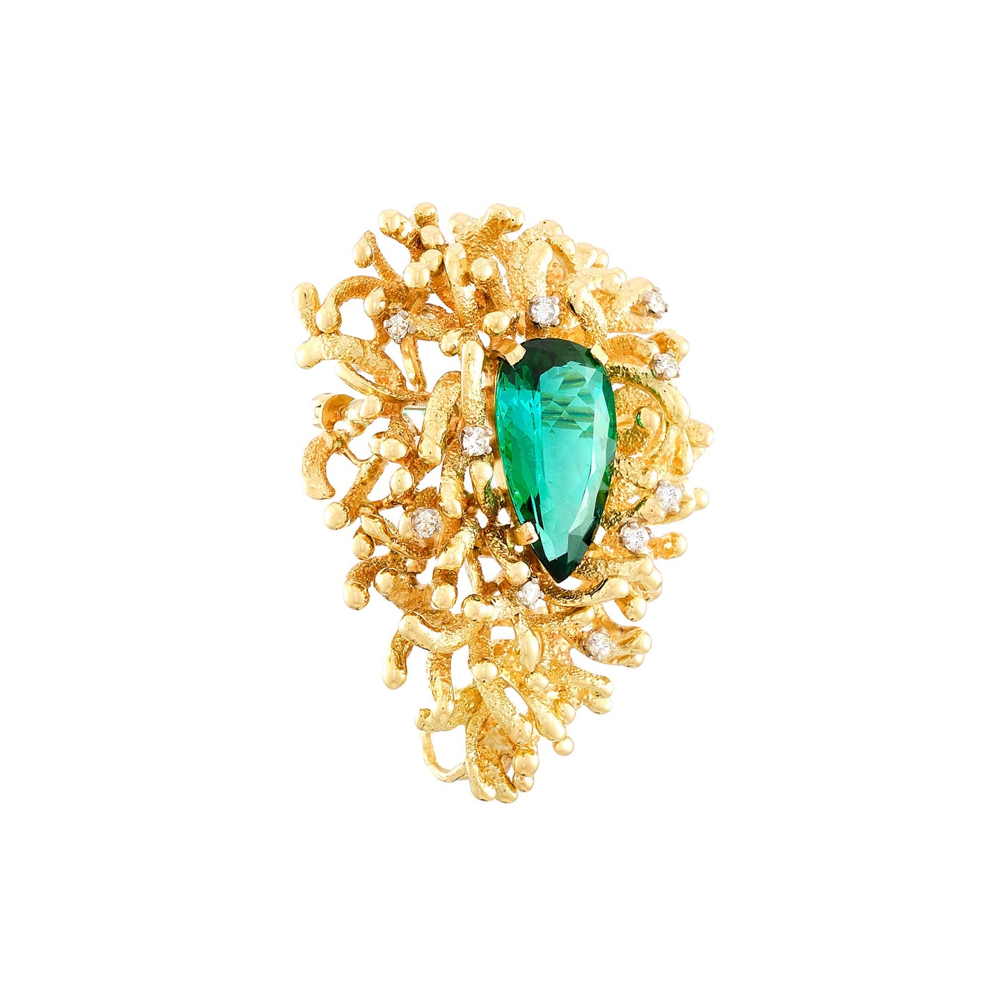 Alan Gard Tourmaline Brooch