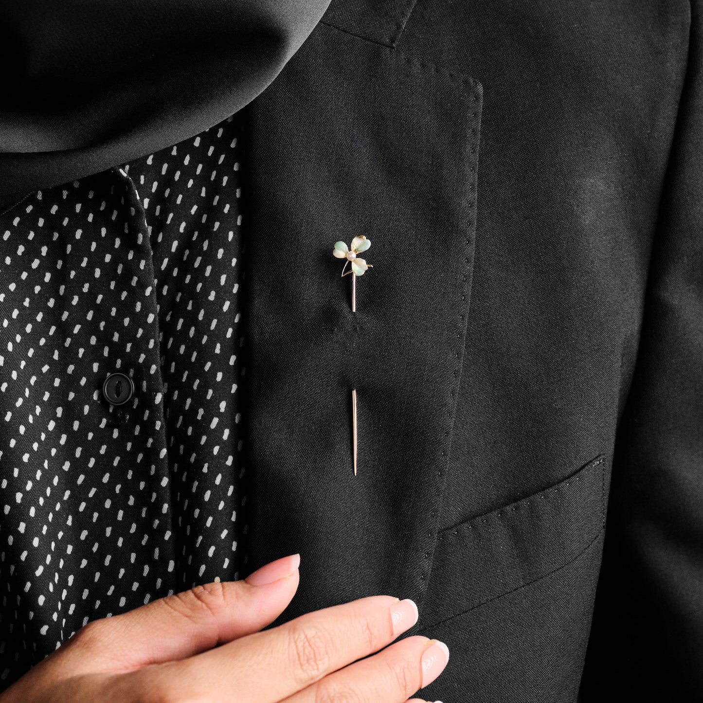 Antique Flower Stick Pin