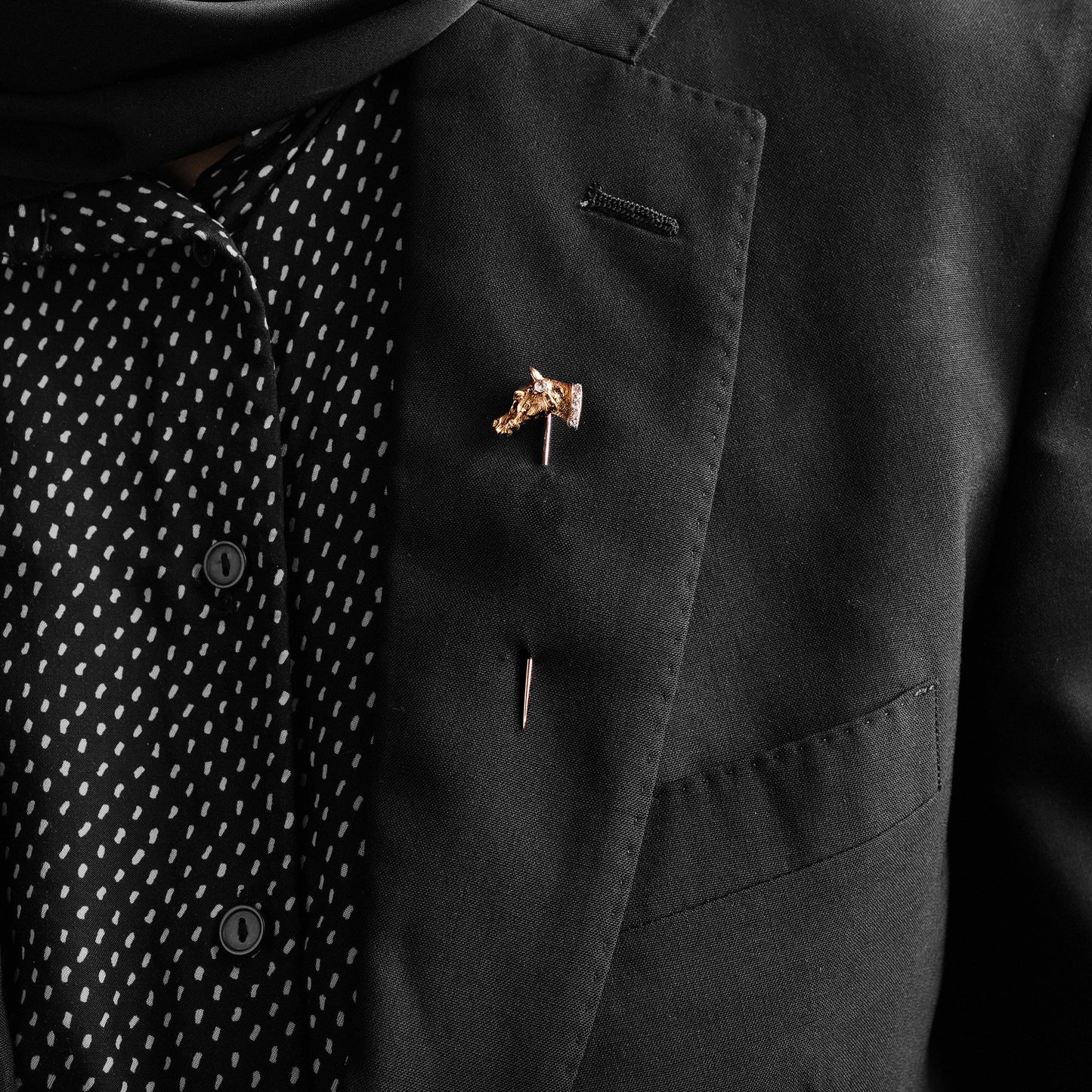 Antique Horse Head Stick Pin