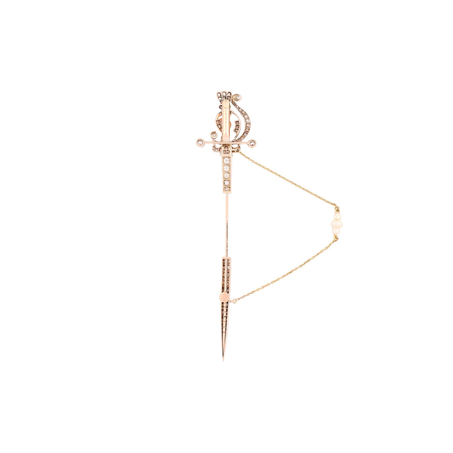 Antique Sword Ruffle Pin
