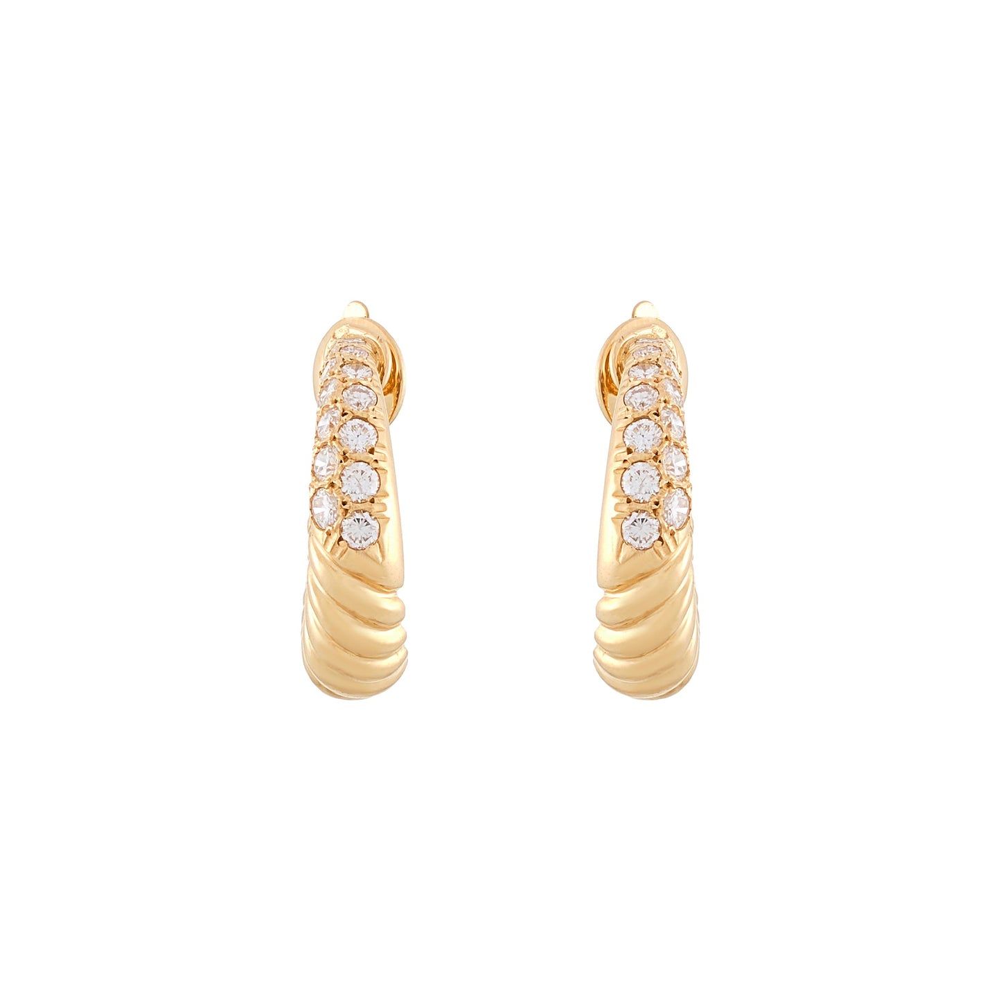Van Cleef & Arpels Twisted Hoop Earrings