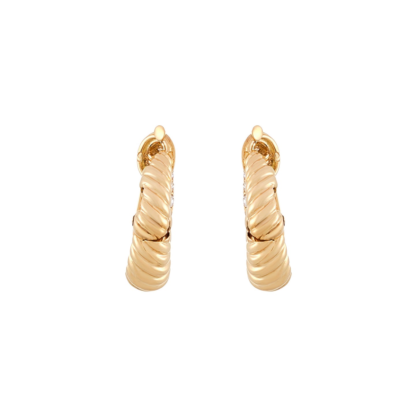 Van Cleef & Arpels Twisted Hoop Earrings