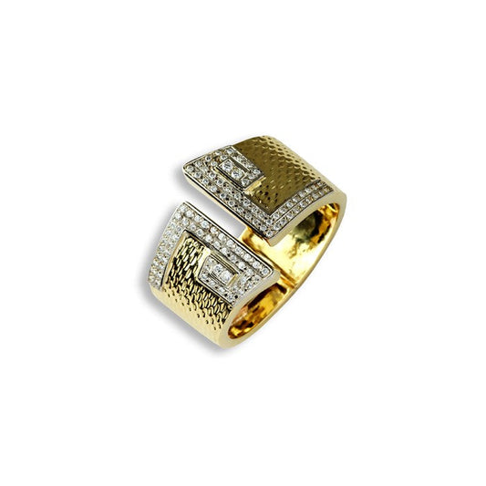 Gold and Diamond Bangle