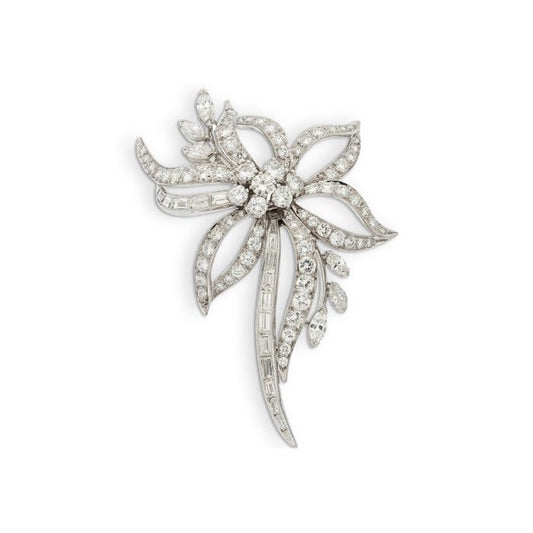 Vintage Diamond Brooch
