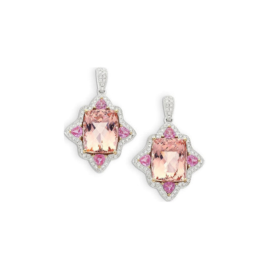 Vintage Morganite Earrings