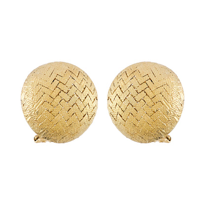 Garrard Basket Weave Design Earrings