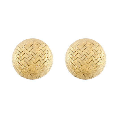 Garrard Basket Weave Design Earrings