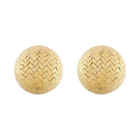 Garrard Basket Weave Design Earrings