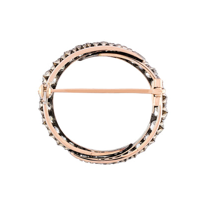 Antique Circular Diamond Brooch