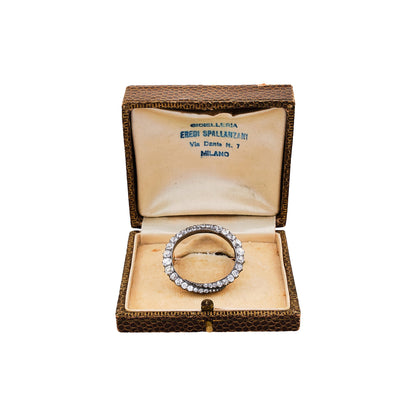 Antique Circular Diamond Brooch