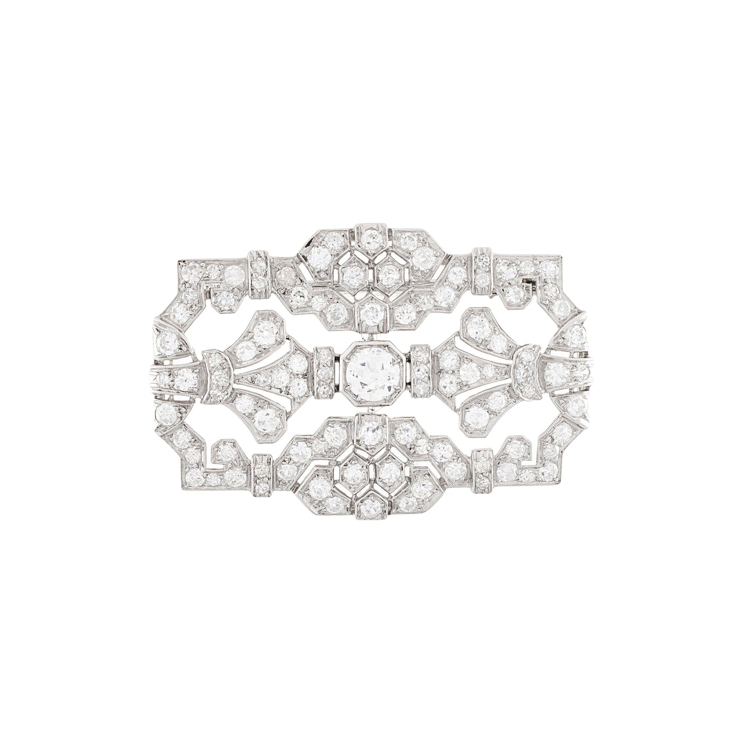 Art Deco Diamond Brooch