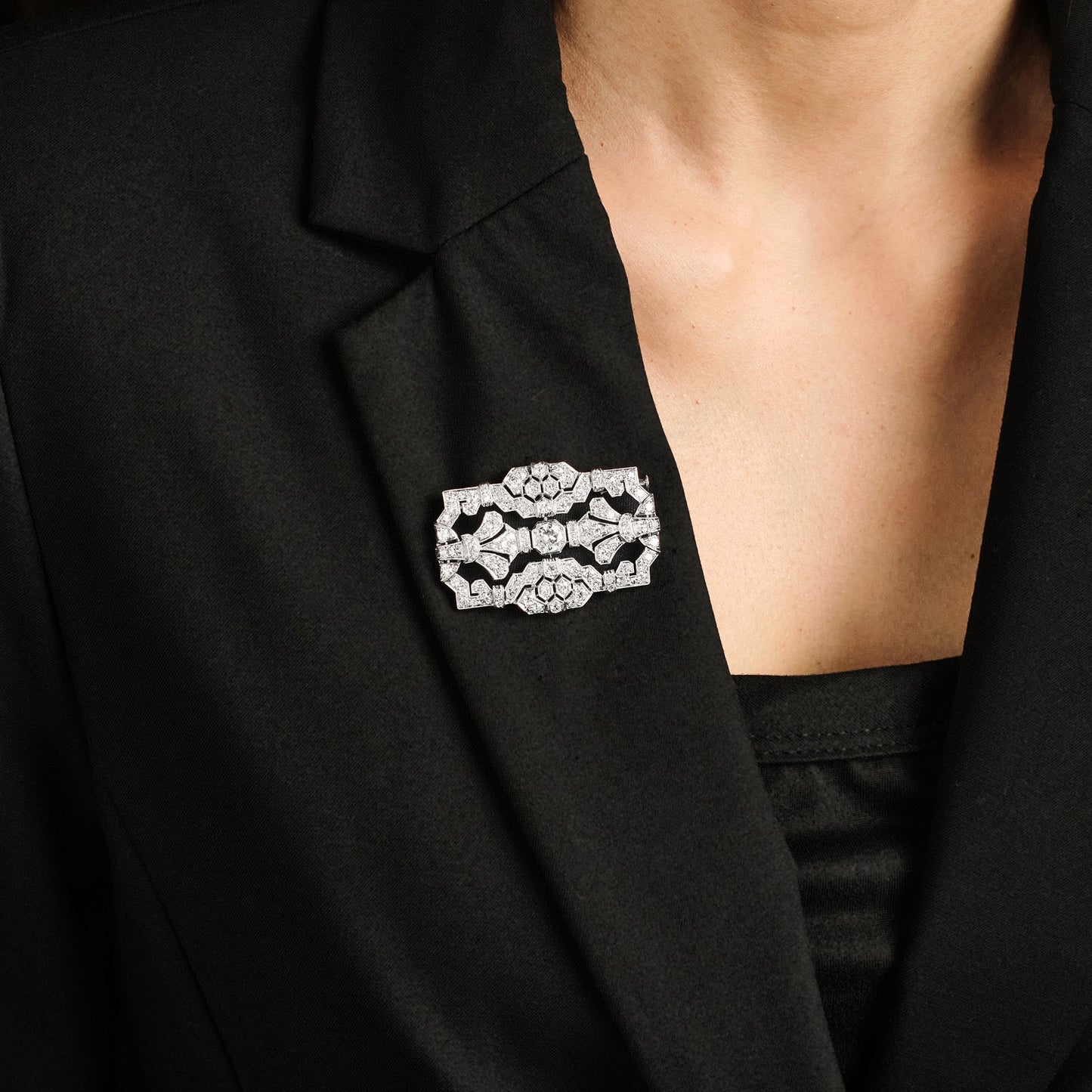 Art Deco Diamond Brooch