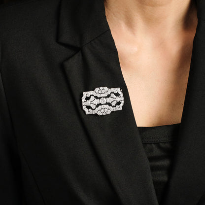 Art Deco Diamond Brooch