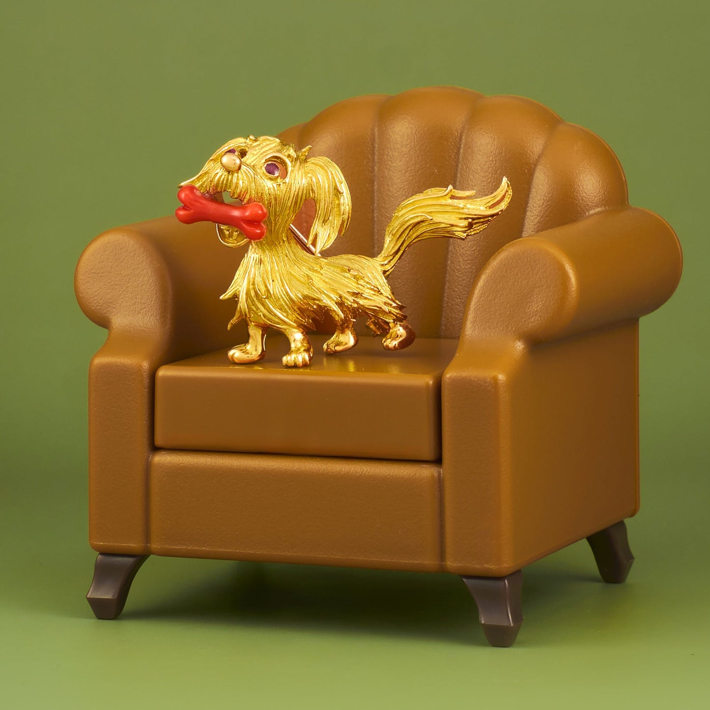 José Garcia-Vasquez Dog Brooch