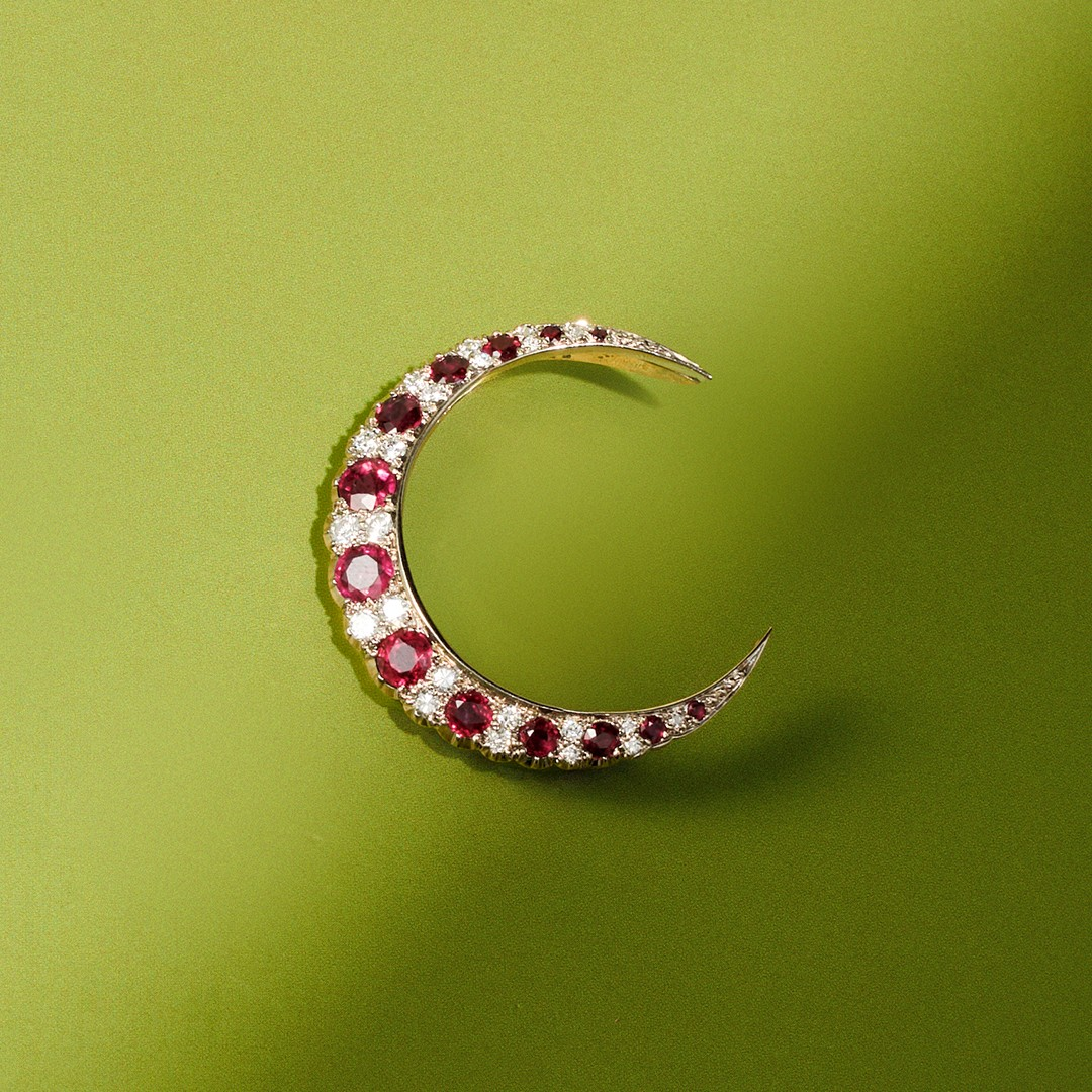 T.O’Donoghue Crescent Moon Brooch
