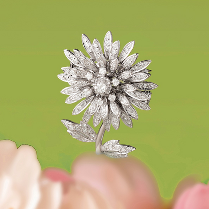 Vintage Transformable Flower Brooch