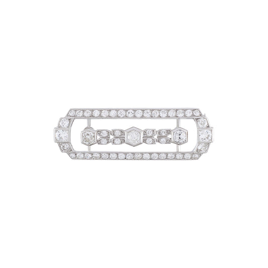 Art Deco Platinum Brooch