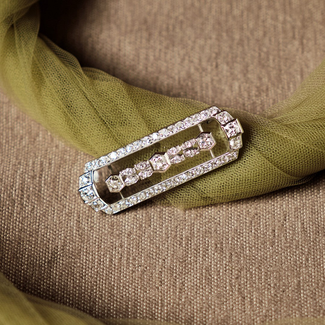 Art Deco Platinum Brooch