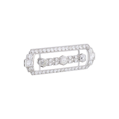 Art Deco Platinum Brooch