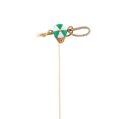 Antique Jockey Hat Stick Pin