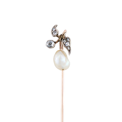 Antique Baroque Pearl Stick Pin