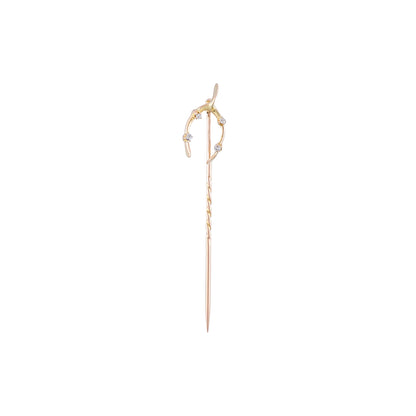 Antique Wishbone Stick Pin