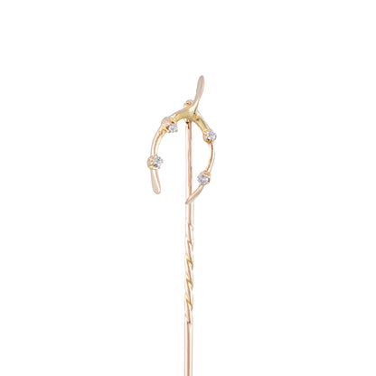 Antique Wishbone Stick Pin