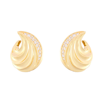 Vintage French Swirl Earrings