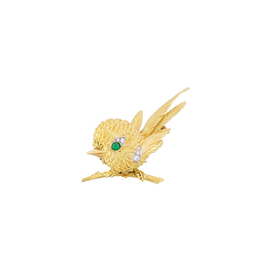Jean & Pierre Bellin Sparrow Brooch