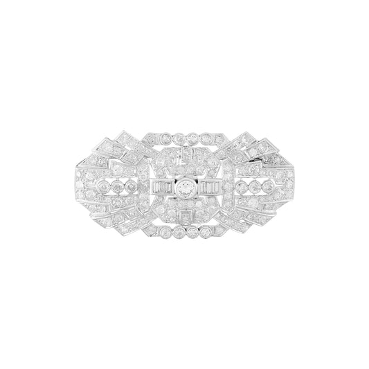 Art Deco Diamond Brooch