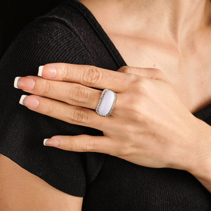 Harry Fireside Lavender Jade Ring