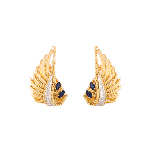 Vintage "Volutes" Earrings