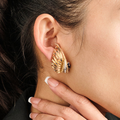 Vintage "Volutes" Earrings