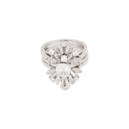 Vintage Jacket Diamond Ring