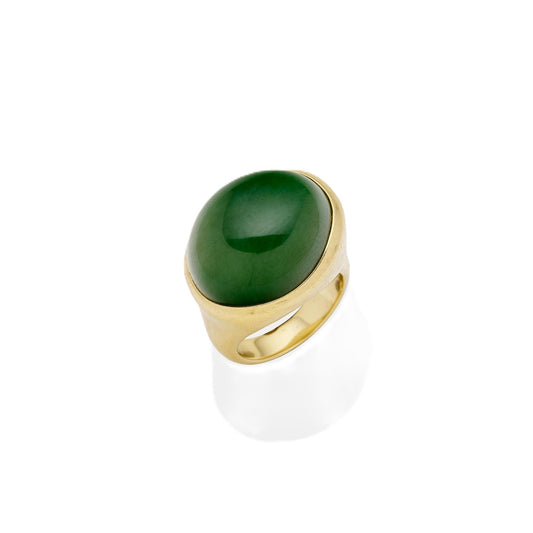 Tiffany & Co Elsa Peretti Jade 'Cabochon' Ring