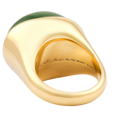 Tiffany & Co Elsa Peretti Jade 'Cabochon' Ring
