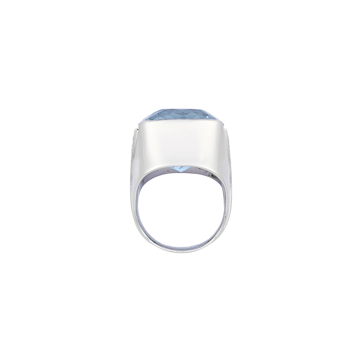 Aquamarine Diamond Ring