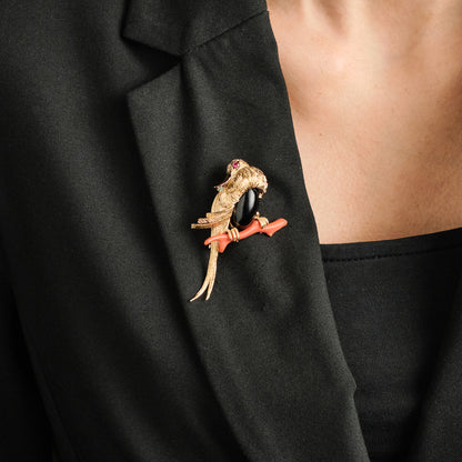 Vintage Bird Brooch