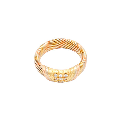 Cartier Three Tone Ring