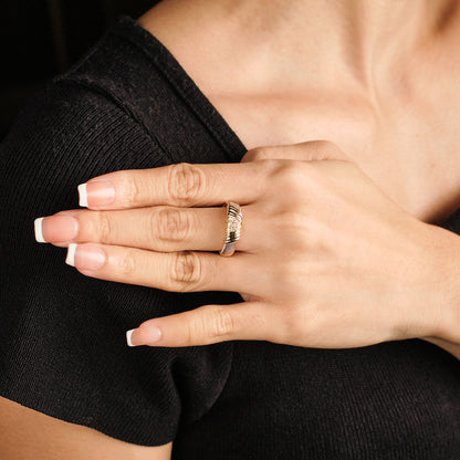 Cartier Three Tone Ring