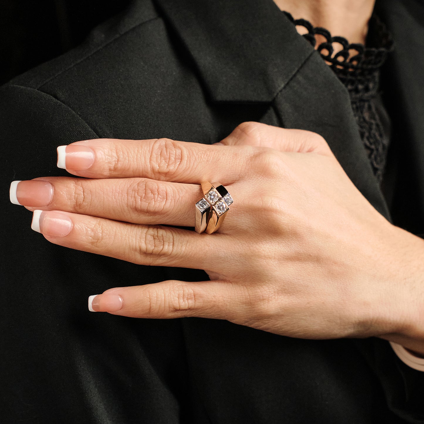 Vintage French Diamond Ring