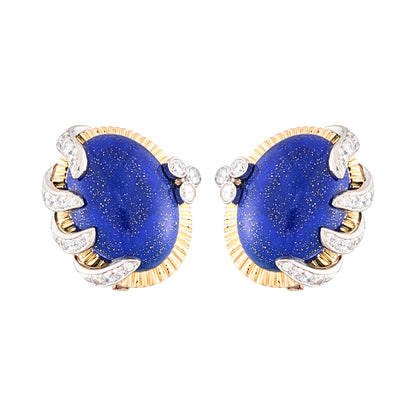 Andre Vassort Lapis Lazuli Earrings