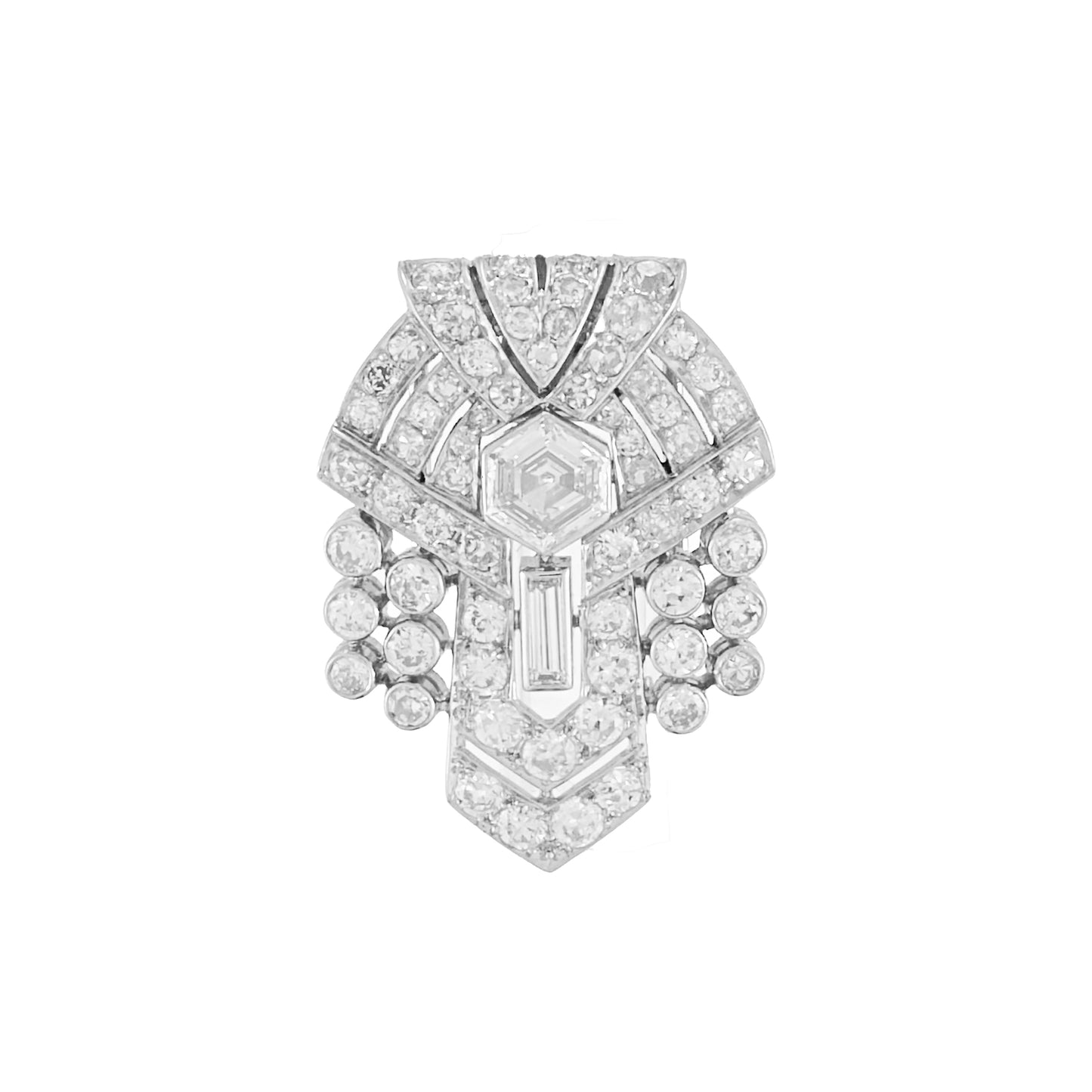 Art Deco Diamond Brooch