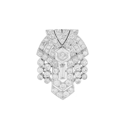 Art Deco Diamond Brooch