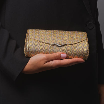 Cartier Vintage Evening Gold and Diamond Clutch