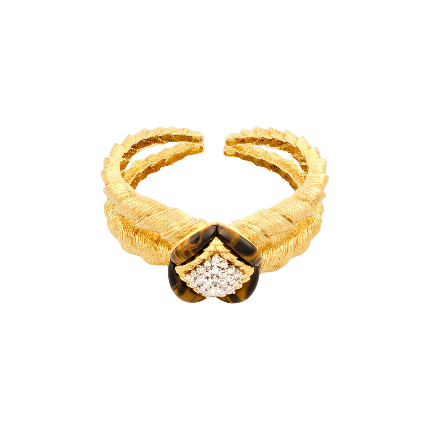 La Triomphe Tiger Eye Cuff Bracelet
