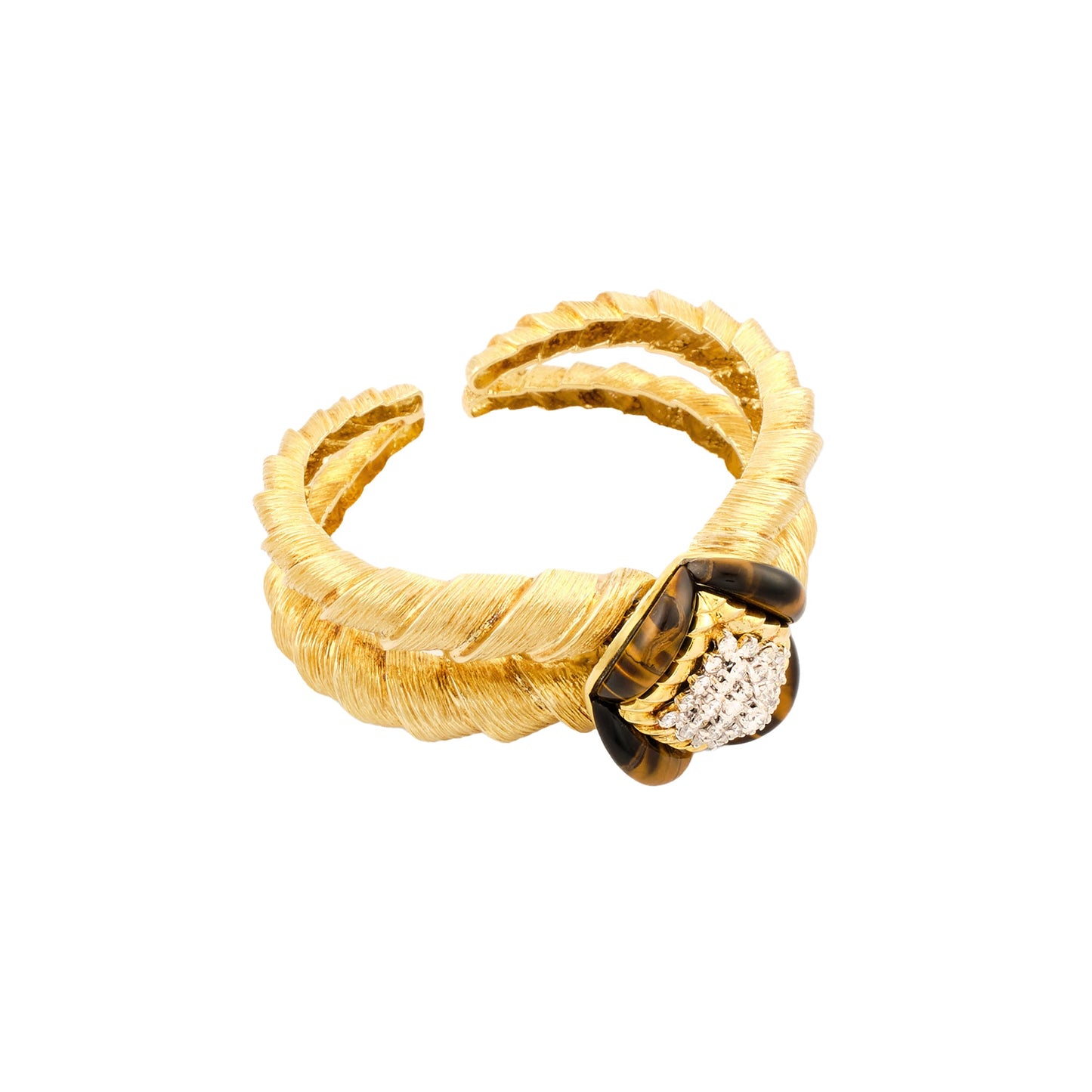 La Triomphe Tiger Eye Cuff Bracelet
